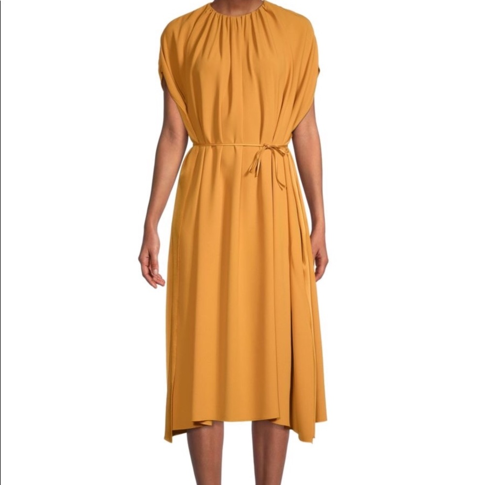Hugo Boss Dibanty midi dress KIMONO-SLEEVE DRESS IN SATIN-BACK CREPE